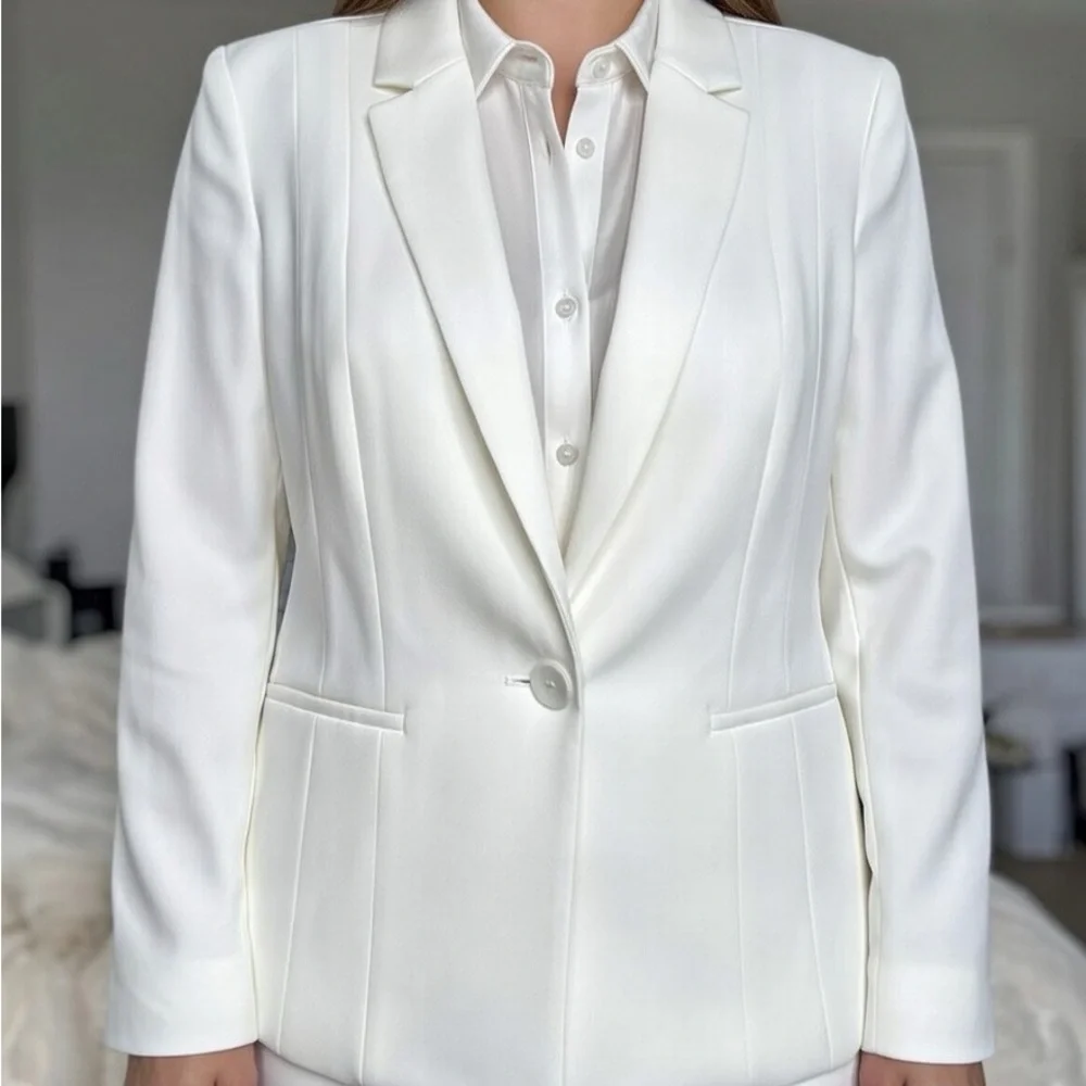 Kasper White Tailored Blazer - Picture 3 of 7